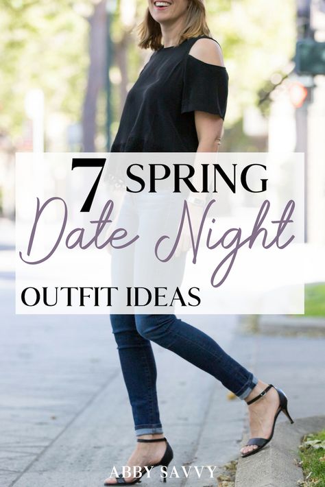 7 Spring Date Night Outfits for warmer weather. You will love these cute outfits for Spring evenings! #datenight #springstyle Spring Night Outfit, Hawaiian Fancy Dress, Date Night Outfits Spring, Trendy Date Night Outfit, Date Night Outfit Ideas, Simple Spring Outfits, Night Outfit Ideas, Casual Date Night Outfit, Winter Date Night Outfits