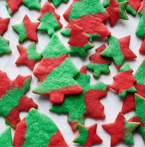 Morning Cookies, Cookie Recipes Christmas, Festive Cookie Recipes, Holiday Baking Christmas, Green Desserts, Cutout Cookies, Festive Cookies, Giant Food, Star Cookies