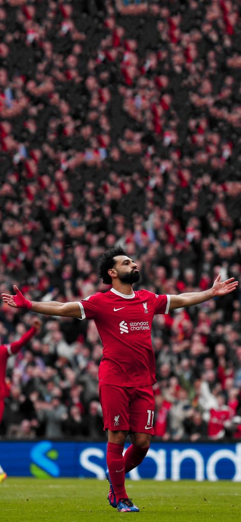 Mo Salah Celebration, Salah Wallpaper, Liverpool Football Club Wallpapers, Liverpool Wallpapers, Salah Liverpool, Football Players Images, Liverpool Players, Mo Salah, Mohamed Salah