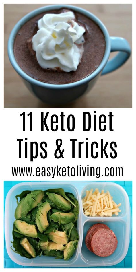 11 Keto Tips and Tricks - Hacks to make it easy to strive for success on the low carb ketogenic diet. Great for beginners or long time keto followers. Cyclical Ketogenic Diet, Ketogenic Diet Menu, Diet Hacks, Ketogenic Diet Food List, Keto Diet List, Easy Keto Diet, Strive For Success, Ketogenic Meal Plan, Keto Diet Foods