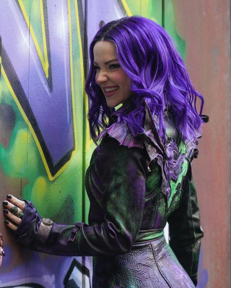 Mal Descendants, Descendants 3, June 1, Maleficent, Descendants, Purple Hair, Instagram A, On Twitter, Purple