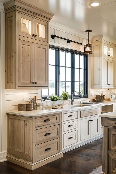 Craftsman Style Kitchen Cabinets, Farmhouse Style Kitchen Cabinets, Farmhouse Kitchen Cabinet, Cabinet Solutions, Craftsman Style Kitchen, Mountain Kitchen, Kitchen Cabinet Ideas, Rustic Apartment, Farmhouse Cabinets