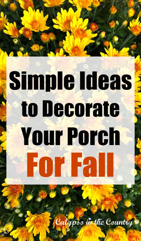 Simple Ideas to Decorate Your Porch for Fall Small Porch Decorating Ideas For Fall, Fall Garden Decorations, Wearths Ideas Doors, Simple Fall Porch Decorating Ideas, Fall Ideas For Front Porch, Small Porch Fall Decorating Ideas, Front Porch Fall Decorating Ideas, Small Front Porch Fall Decor, Small Fall Porch