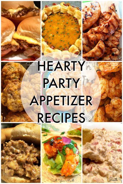 Filling appetizers, finger food recipes and heavy hors d'oeuvres perfect for entertaining - especially football parties, tailgating, the Super Bowl or other game day events!