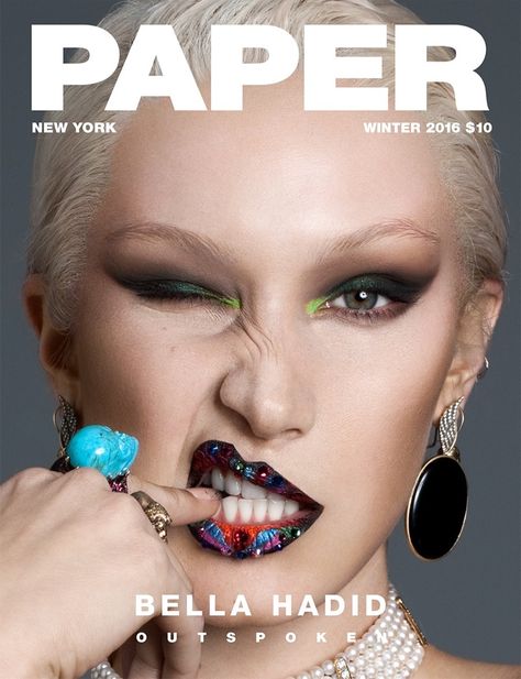 Bella Hadid lands the Winter 2016 cover of Paper Magazine. Photographed by Nicolas Moore Paper Magazine Cover, Best Fashion Magazines, Swag Fashion, Paper Magazine, Fashion Magazine Cover, Platinum Hair, Fashion Cover, Vogue Covers, Img Models