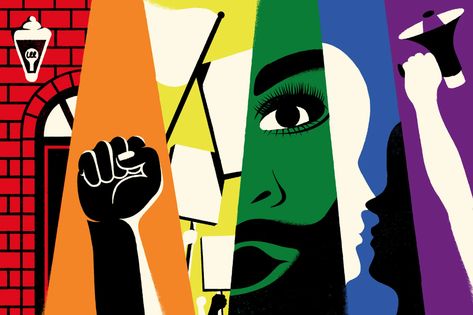 From Stonewall to the Present, Fifty Years of L.G.B.T.Q. Rights | The New Yorker Law Presentation, Pride Mural, Pride Collage, Pride Banner, Sylvia Rivera, Stonewall Uprising, Gay Rights Movement, Lgbtq History, Pride Event