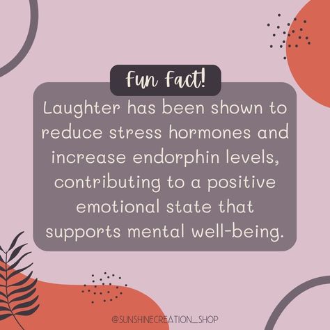 🌟 Fun Fact Friday! 🌟 Did you know that laughter isn't just good for the soul, but it's also great for your health? Studies have shown that laughter reduces stress hormones and boosts endorphin levels, promoting a positive emotional state that supports overall well-being. So go ahead, let out a chuckle or two today! Your body and mind will thank you. #FunFactFriday #LaughterIsTheBestMedicine #mentalhealth #sel #socialemotionallearning #mindfulness #gratitude #education #classroomactivities... Fun Fact Friday, Good For The Soul, Girls Group, Body And Mind, Social Emotional Learning, Classroom Activities, Fun Fact, The Soul, Gratitude