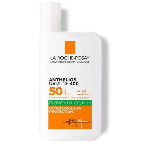 Protect your skin from UV damage with the La Roche-Posay Anthelios Oil Control Fluid SPF50+. Created for oily and blemish-prone skin types, the sunscreen works to absorb excess sebum for a long-lasting mattifying effect. The lightweight fluid melts onto the skin without leaving a white cast. With SPF50+ protection and La Roche-Posay’s UV filter UVMune 400, the formula defends against UVA and UVB rays. Airlicium works to absorb excess sebum and minimise the risk of pore-clogging. Nourishing with La Roche-Posay Thermal Spring Water, the sunscreen leaves skin feeling protected and hydrated. La Roche Posay Sunscreen, Thermal Spring Water, Sunscreen Oil, Thermal Spring, Roche Posay, Spring Water, La Roche Posay, Clogged Pores, Oil Control