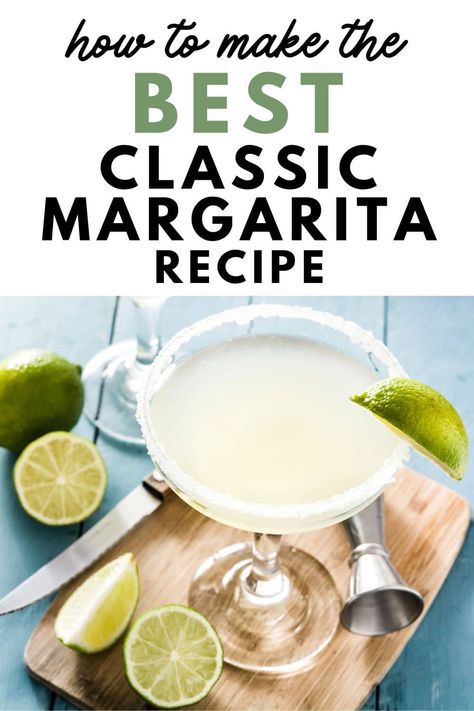 Struggling to find the best classic margarita recipe with a smooth, easy taste? Learn how to make the perfect lime margarita with 100% agave tequila, Cointreau, and fresh ingredients. Save this pin for simple and classic tequila cocktails you'll love. Best Classic Margarita Recipe, Real Margarita Recipe, Classic Lime Margarita Recipe, Patron Margarita Recipe, Easy Margarita Recipes, Agave Margarita Recipe, Original Margarita Recipe, Margaritas Recipes, Perfect Margarita Recipe