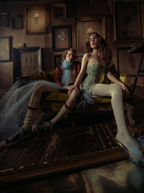 The flavor of Baroque on Behance Andrea Wazen, Neo Baroque, Grad Photoshoot, Figure Reference, Tim Walker, Fields Photography, Baroque Fashion, Portrait Poses, Photography Fashion