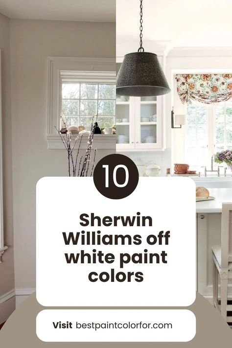 10 best Sherwin Williams off white paint colors - Best Paint Color For Toque White Sherwin Williams Walls, Sherwin Williams Whites For Walls, Sherwin Williams Nuance, Ethereal White Sherwin Williams, Off White Wall Paint, Sherwin Williams Off White, White Bedroom Paint, Eider White Sherwin Williams, Ivory Paint Color