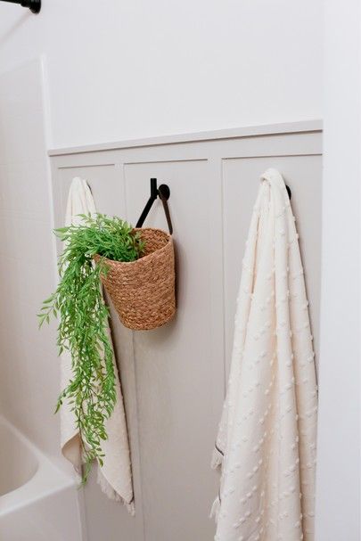 Our House Story – Always, Andreanna Bathroom Closet Organization Ideas, Batten Diy, Budget Farmhouse, Bathroom Closet Organization, Closet Organization Ideas, Board Batten, Diy Accent Wall, Bathroom Closet, Girls Bathroom