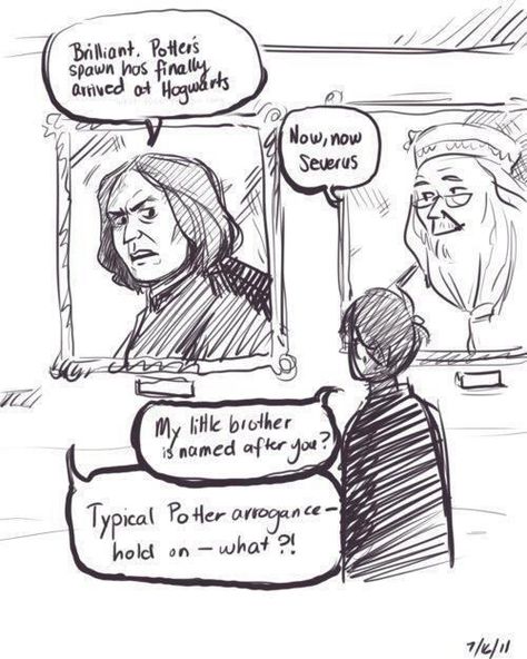 Snape, Dumbledore, and James Sirius. Scorpius And Rose, Citate Harry Potter, German Empire, Yer A Wizard Harry, Desenhos Harry Potter, Harry Potter Comics, Bd Comics, Harry Potter Jokes, Harry Potter Love