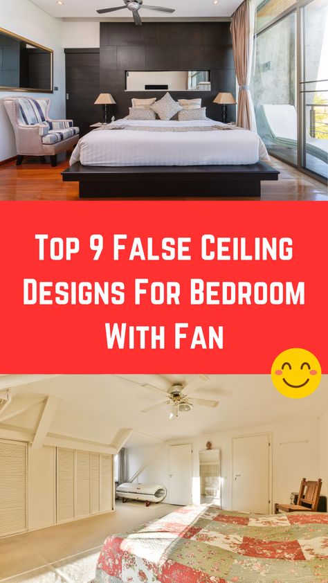 Top 9 False Ceiling Designs For Bedroom With Fan (Modern Ideas) False Ceiling Bedroom With Fan, False Ceiling With Fan, Bedroom False Ceiling Design Modern, Bedroom With Fan, False Ceiling Designs For Bedroom, Modern False Ceiling, False Ceiling Design For Bedroom, Latest False Ceiling Designs, False Ceiling Designs