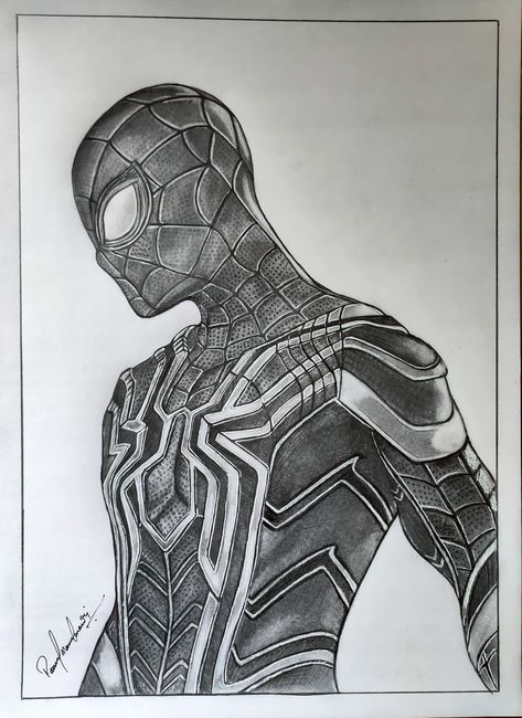 Spiderman Portrait Drawing, Spiderman Art Sketch Easy, Avengers Sketch Pencil, Sketsa Spiderman, Spiderman Pencil Drawing, Spider Man Drawing Sketches, Spiderman Drawing Sketches, Marvel Drawings Pencil, Spiderman Draw