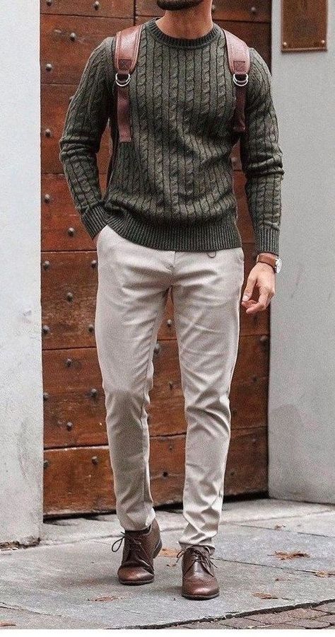 Stil Masculin, Sweater Outfits Men, Bakal Suami, Mens Business Casual Outfits, Classy Outfits Men, Aesthetic Outfits Men, Fall Outfits Men, Men Stylish Dress, Guys Clothing Styles