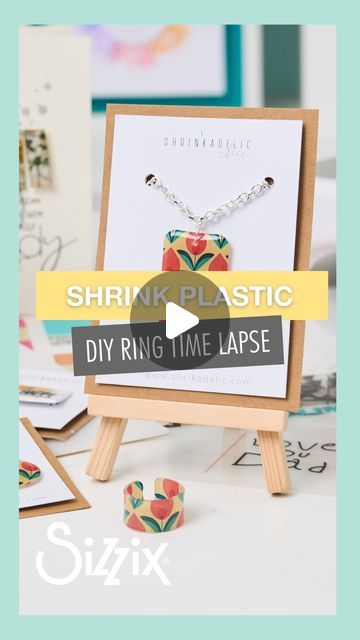 Sizzix on Instagram: "If you've never considered the sheer amount of possibilities available when creating with shrink plastic, you're missing out! Join Pete over on our latest YouTube video as he shares loads of inspiration for creating everything from jewelry to keychains, creative cards and more, using printable shrink plastic! Go to the link in our profile to watch!  #sizzix #shrinkplastic #shrinkplasticjewelry #craftersofinstagram #craftersgonnacraft #makersgonnamake #papercrafts" Shrink Plastic Printable, Shrink Plastic Jewelry, Shrink Film, Shrink Plastic, Diy Rings, Plastic Jewelry, Creative Cards, Youtube Video, Keychains