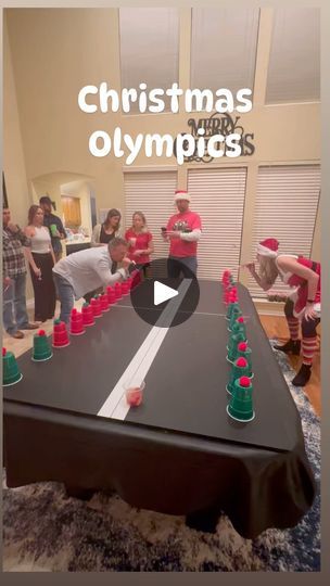 4.1K views · 66 reactions | Gear up for a holly jolly showdown at your next holiday gathering with Christmas Olympics. What games does your family play? What games should we add to Christmas Olympics! 🎅🎄 Get ready to sprint like Santa, throw like champions, and throw bows like elves. Join us in the ultimate festive challenge and let the games begin! 🌟❄️ | Never_Done_DIY | Super Simple Songs · We're Going to the Reindeer Games Christmas Olympics, Teen Christmas Party, Christmas Eve Games, Christmas Games To Play, Fun Family Christmas Games, Diy Party Games, Christmas Games For Adults, Xmas Games, Adult Christmas Party