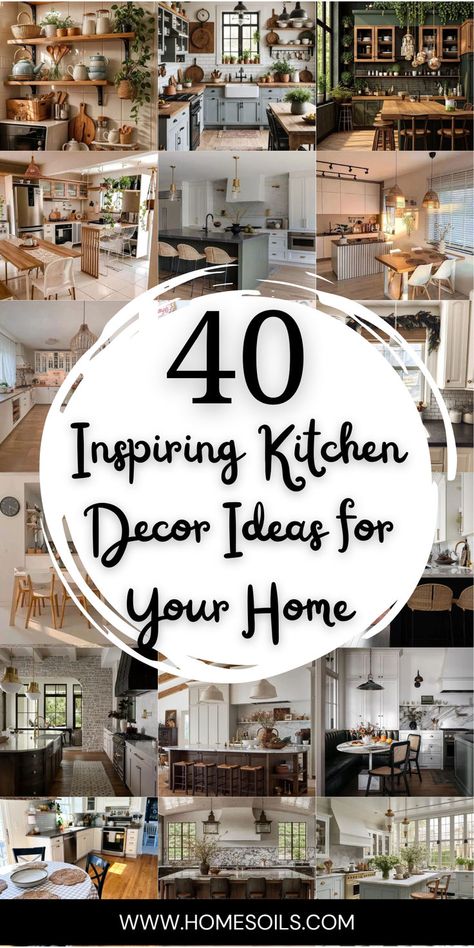 Transform your culinary space with 40 inspiring kitchen decor ideas for your home that blend style and functionality. Discover these beautiful designs on our website! Feminine Kitchen Aesthetic, Things For The Kitchen, Nicole Gates Kitchen, Small House Decorating Ideas Kitchen, Decor Above Kitchen Sink Window, Decorate A Kitchen, Cute Kitchen Themes Ideas, Home Inspo Kitchen, Kitchen Decor Ideas Themes