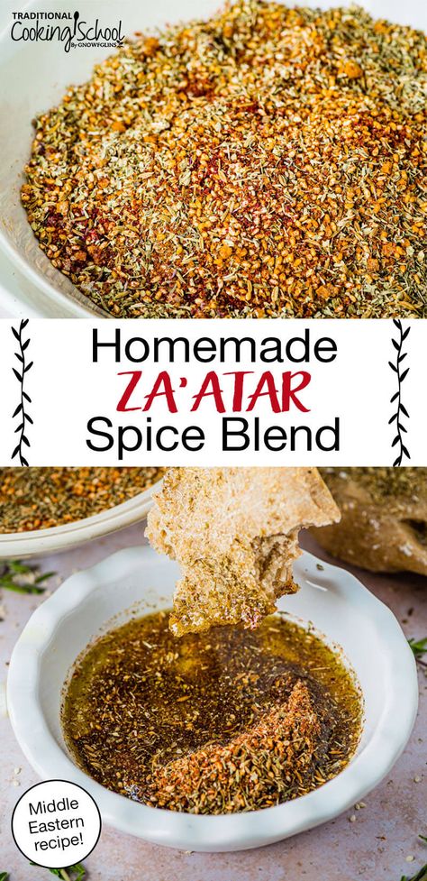 Oil For Dipping Bread, Zatar Recipes, Arabisk Mat, Zaatar Recipe, Vegetable Marinade, Dipping Bread, Swirl Bread Recipe, Sumac Spice, Zaatar Spice