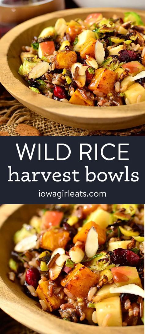 Harvest Bowls with Fig Balsamic Vinaigrette - Iowa Girl Eats Harvest Bowls, Harvest Bowl, Fall Recipes Healthy, Iowa Girl Eats, Healthy Bowls, Fall Dinner Recipes, Diet Vegetarian, Fall Dinner, Balsamic Vinaigrette