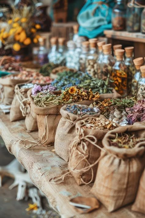 Dried flowers and herbs, infusions and decoctions on the market. Selective focus. royalty free stock images Dried Herbs Aesthetic, Herbs Aesthetic, Herbs Photography, Witchy Store, Herb Photography, Herbalist Shop, Herbal Store, Product Photoshoot, Club Decor