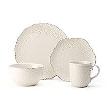 Cream Dinnerware, Classic Dinnerware, Dishware Sets, Casual Dinnerware, Glazing Techniques, Regal Design, Stoneware Dinnerware Sets, White Dishes, Stoneware Dinnerware