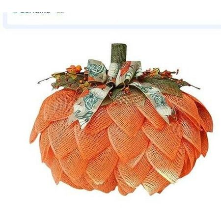 Halloween Pumpkin Wreath Thanksgiving Fabric Decoration Pumpkin Wreath Creativity Farm Pumpkin Autumn Front Door Wall Decoration Features: material: This autumn melon is made of multiple of natural linen, soft, complete, and not easily deformed. Its lightweight design makes it easy to hang anywhere you want, ensuring an easy decorative experience. Theme design: The overall shape of this Halloween pumpkin is similar to a pumpkin, decorated with , bows, and berries. Its elegant and unique farm sty Mesh Pumpkin, Burlap Pumpkin Wreath, Thanksgiving Wall Decor, 3d Pumpkin, Burlap Pumpkins, Dollar Tree Pumpkins, Pumpkin Garland, Pumpkin Door Hanger, Pumpkin Door