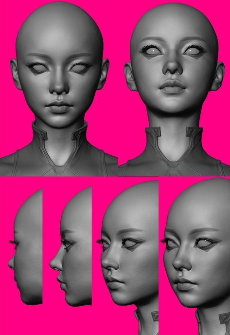 ArtStation - Cyberpunk: Edgerunners LUCY - 3D Fanart Cyberpunk Edgerunners Lucy, Edgerunners Lucy, 3d Anatomy, Head Anatomy, Face Angles, Sculpting Tutorials, Face Anatomy, Zbrush Tutorial, Anatomy Sculpture