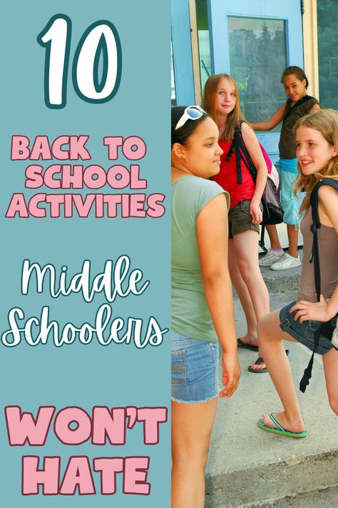 Finding fun Back to School activities for your middle school students is a breeze! These easy activities will have your students loving their first days of school! Fun Things To Do With Middle Schoolers, Classroom Introduction Activities, Fun Things To Do In School, Activities For Middle Schoolers Fun, First Day Of School Middle School, First Week Of School Ideas Middle School, First Day Of School Activities Middle School, Back To School Activities Middle School, Middle School First Day Activities