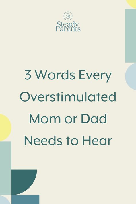 Having a parenting mantra when you're feeling overwhelmed can help bring you back to a place of calm. When we’re feeling overwhelmed, overstimulated, and touched-out as parents, it can be easy to get caught in a shame spiral. But understanding sensory input, and approaching these moments with self-compassion, can actually create a safe space for us to find the relief and regulation we need. Shame Spiral, Overstimulated Mom, Mental Health Education, Sensory Input, Sensory Stimulation, Bad Parents, Self Regulation, Baby Crying, Self Compassion