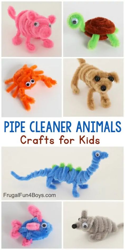 Pipe Cleaner Animals, Animals Craft, Kerajinan Diy, Things For Kids, Pipe Cleaner Crafts, Crafts Easter, Animal Crafts For Kids, Diy Bricolage, Make Do