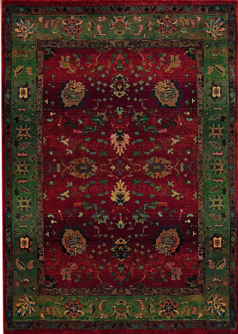 Complimentary Color Scheme, Green Area Rug, Old World Style, Rug Direct, Rugs Usa, Green Area Rugs, Persian Carpet, Green Rug, Red Rugs