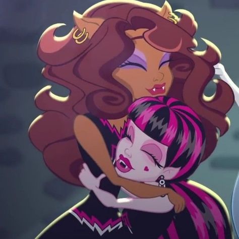 Draculaura And Clawdeen Matching Icons, Draculaura And Clawdeen Matching Pfp, Clawdeen And Draculaura Matching Pfp, Draculaura Matching Pfp, Clawdeen Wolf And Draculaura, Iconic Duos Best Friends Cartoon, Monster High Matching Pfp, Clawdeen And Draculaura, Draculaura Icon