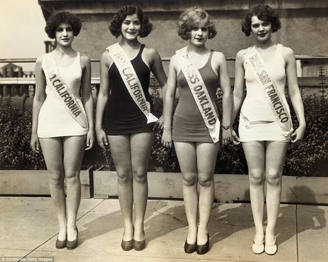 California's 'Beauty Quartette': Louise Heathman, Miss Southern California; Bertha Wiezel,... Olivia De Berardinis, Miss California, California History, Vintage Swimwear, Miss America, Retro Photo, Poses For Photos, Pinterest Outfits, Beauty Pageant