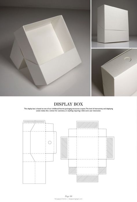 Display Box - Packaging & Dielines: The Designer's Book of Packaging Dielines by Jinx62 Packaging Dielines, Pola Kotak, Folding Origami, Packaging Template, Buku Skrap, Box Packaging Design, Packing Design, Packing Boxes, Creative Packaging Design