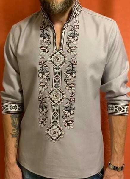 Ukrainian Clothing, Gents Kurta Design, Mens Kurta Designs, Blouse Casual Fashion, Indian Men Fashion, Men Fashion Casual Shirts, Blouse Pattern Sewing, Fashion Suits For Men, Fancy Blouses