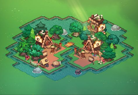 Cookie Run Kingdom Layout Lumberjack, Cookie Run Kingdom Lumberjack Lodge Layout, Crk Builds, Cookie Run Kingdom Layout, Crk Ideas, Crk Layout, Kingdom Layout, Minecraft Cookies, Kingdom Ideas