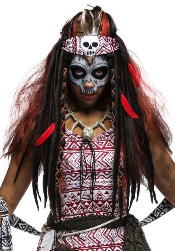 Voodoo Witch Women's Wig#Witch, #Voodoo, #Wig Voodoo Witch Doctor, Thick Dreadlocks, Witch Doctor Costume, Witch Wig, Voodoo Doll Costume, Voodoo Costume, Skeleton Hand Bracelet, Doctor Halloween Costume, Voodoo Witch