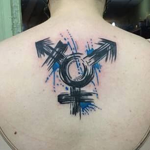 Trans Tattoo Ideas, Ftm Tattoo, Transgender Tattoo Ideas, Transgender Tattoo, Trans Tattoo, Lost Tattoo, Trans Flag, Flag Tattoo, Typography Designs