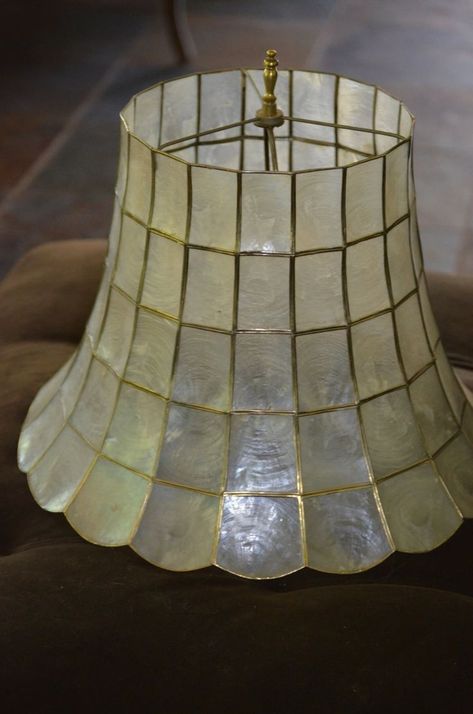 Capiz Shell Lamps - Ideas on Foter Shell Lamp Diy, Capiz Shell Lamp, Forest Room Decor, Shell Lamps, Sea Glass Chandelier, Capiz Shell Chandelier, Paper Chandelier, Dragonfly Wall Decor, Shell Chandelier