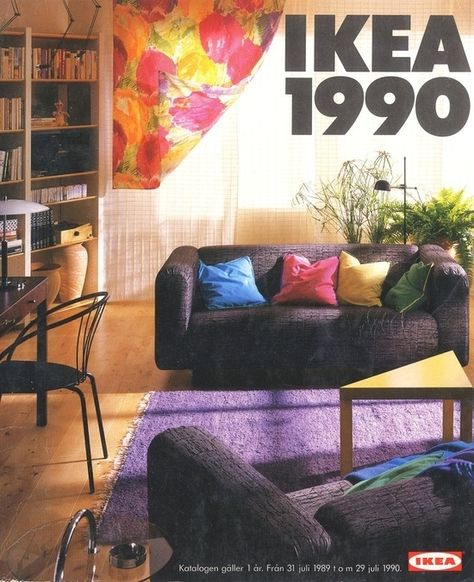 <b>Here's a look at how the Ikea catalog has changed over the past 62 years.</b> The takeaway: let's all live in the '70s. 90s Interior Design, 90s Interior, 90s Home Decor, 90s Decor, Grey Sofa Living Room, 90s Home, Unfinished Furniture, Ikea Catalog, Target Home Decor