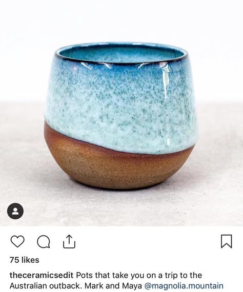 Cool Glaze Ideas, Ocean Glaze Ceramics, Ocean Inspired Ceramics, Dip Glaze Pottery, Ceramic Glazing, Ceramic Glaze, Pottery Glaze, Beginners Ceramics, Ceramics Pottery Mugs