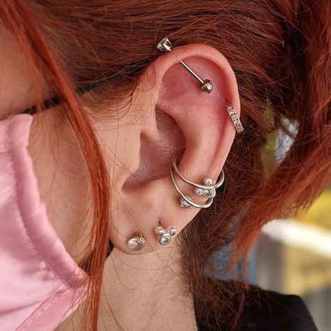 Fresh floating industrial This is a great alternative when your anatomy or current piercing set up isnt ideal for healing a traditional industrial. Link for appointments in bio. #appmember #safepiercing #midtownreno #renopiercing #industrial #industrialpiercing #industrialstrength #titanium #titaniumbodyjewelry Industrial Alternative Piercing, Floating Industrial Piercing, Industrial Piercing Aesthetic, Industrial Piercing, Black Hole, Body Jewelry, Birthday Ideas, Anatomy, Ear Cuff