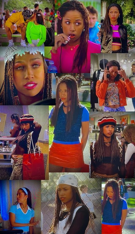 Dionne slays every time she’s on screen 🧡 Dionne Clueless Hairstyles, Dionne Clueless Outfits Tv Show, Clueless Dionne Outfits, Dionne Outfits, Clueless Outfits Inspiration, Dionne Clueless Outfits, Sasha Jackson, Dionne Clueless, 90s Mood