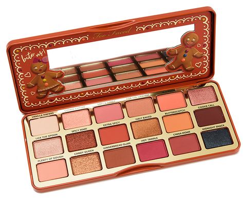 Too Faced Gingerbread, Superstay Maybelline, Eyeshadow Palette Too Faced, Too Faced Eyeshadow, Baked Eyeshadow, Eyeshadow Tips, Makeup Pallets, Makeup Eyeshadow Palette, Eyeshadow Pallets