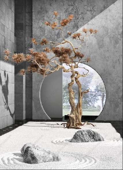 Jardin Zen Interior, Ruangan Studio, Taman Air, Zen Interiors, Zen Garden Design, Japanese Zen Garden, Japanese Garden Design, Zen Style, Japanese Zen