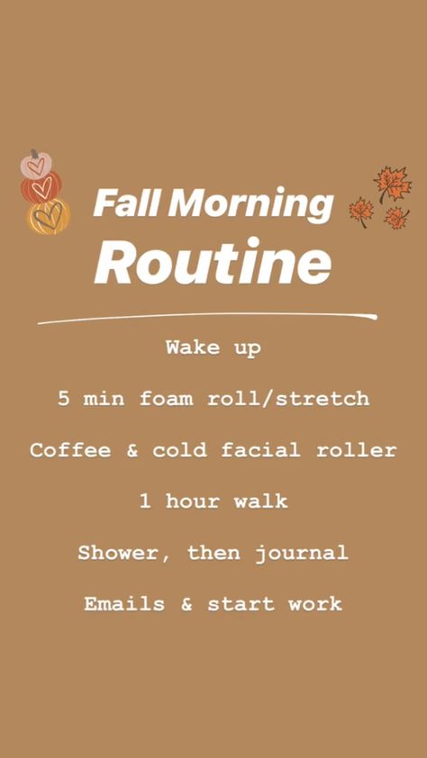 My Fall Morning Routine in Detail – Natalie Yerger Autumn Morning Routine, Fall Atheistic, Pumpkin Protein Smoothie, Fall Routine, Fall Morning Routine, Journal November, Night Routines, Personal Care Routine, Autumn Skincare