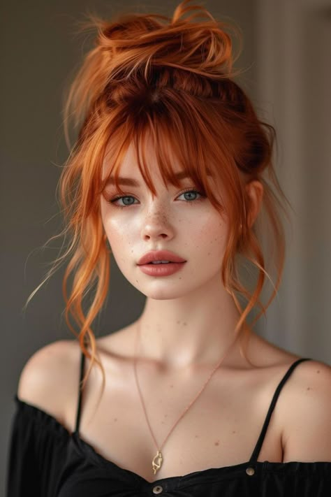 Long Summer Hair, Hairstyle Generator, Red Haired Beauty, Long Hair Updo, Red Hair Color, American Beauty, Ginger Hair, Elegant Hairstyles, Hair Transformation