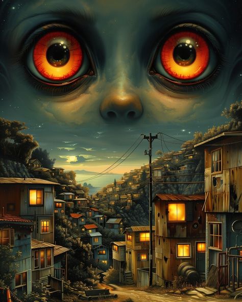 Surreal Scenes: Captivating 8x10 Prints for Art Lovers' Galleries 31396578 | eBay Avril Levine, Halloween Canvas Paintings, Surreal Scenes, 8x10 Prints, Eyes Artwork, Halloween Artwork, Deep Art, Backgrounds Phone, Playlist Covers